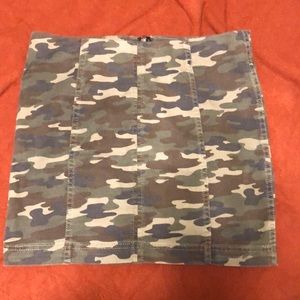 Free People Camo Skirt
